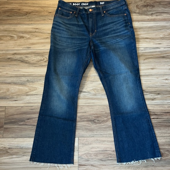 ✅✅J.CrewTall 9" mid-rise demi-boot crop jean in Lantern wash 32 Tall - Picture 5 of 11